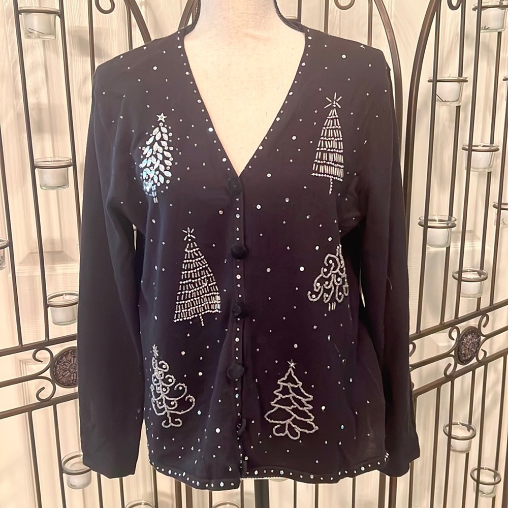 Christmas bejeweled sweater